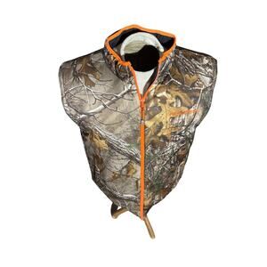 Realtree Camo Hunting Vest Men’s L Reversible Black / Xtra Pattern Outdoor Gear